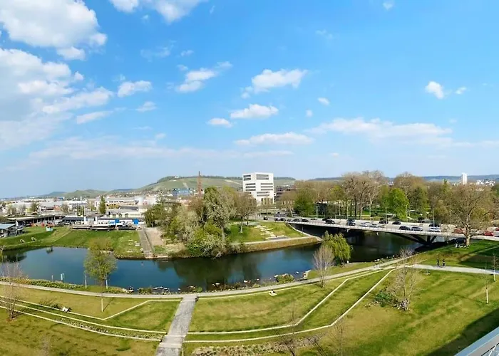 Schickes 2-Zi-Apartment Am Neckarufer Buga-Park Mit Tg-Stellplatz